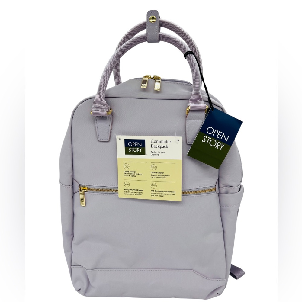 Commuter Travel School Laptop Backpack Lavender NWT - Picture 5 of 14